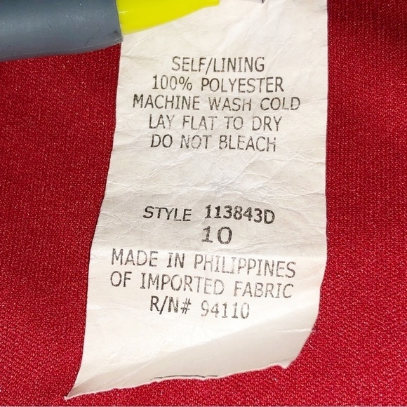 Meghan Matthews Red Floral High Low Chiffon Sundress Size 10 - Picture 8 of 9